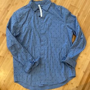 Mens Lululemon button down shirt